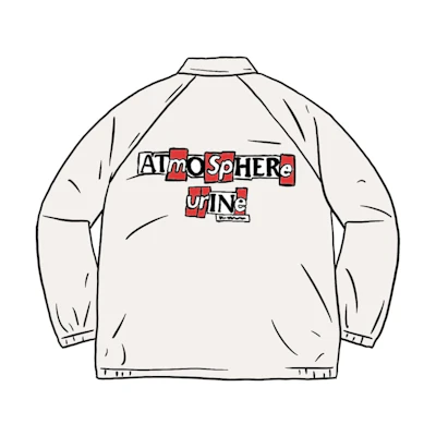 Supreme Snap Front Twill Jacket White