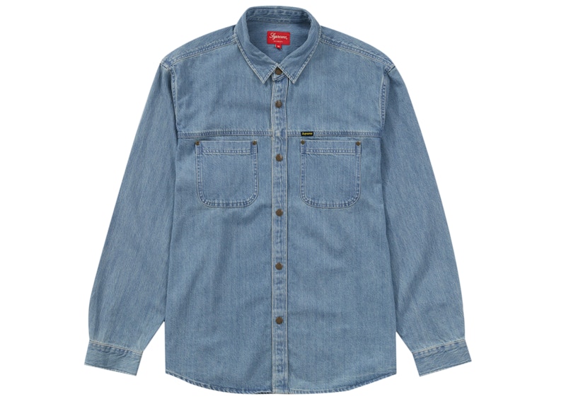 Buy Supreme Snap Work Shirt Denim