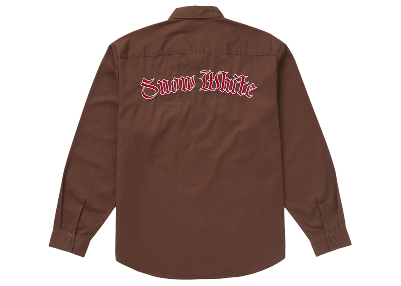 Supreme Snow White Work Shirt Brown