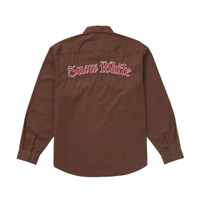 Supreme Snow White Work Shirt Brown