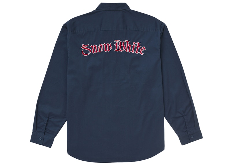 Supreme Snow White Work Shirt Light Navy