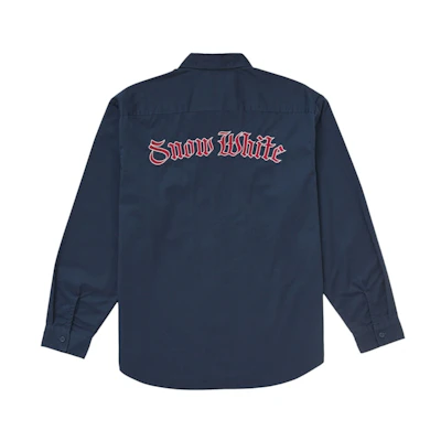 Supreme Snow White Work Shirt Light Navy