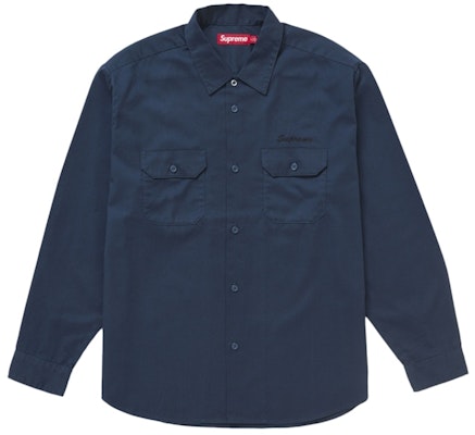 Supreme 白雪公主工装衬衫 浅海军蓝 Order Supreme 白雪公主工装衬衫 浅海军蓝