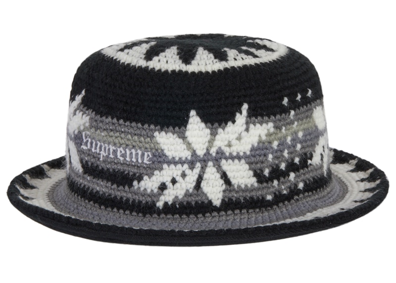 Buy Supreme Snowflake Crochet Crusher Black - Novelship