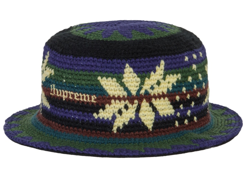 Buy Supreme Sombrero Crusher Verde de Ganchillo con Copo de Nieve