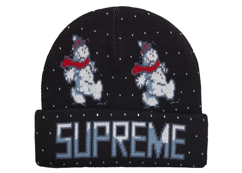 Buy Supreme Overprint Beanie 'Black' - Novelship