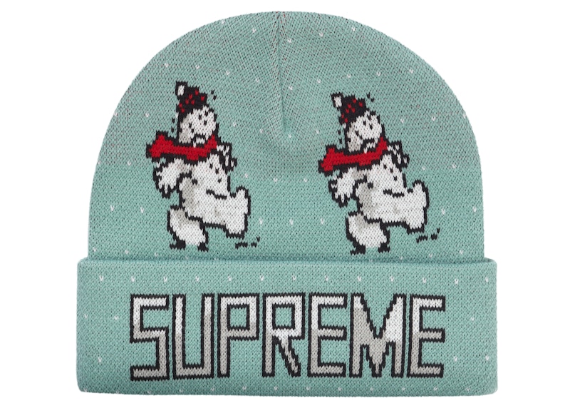 Supreme Snowman Beanie Pale Mint