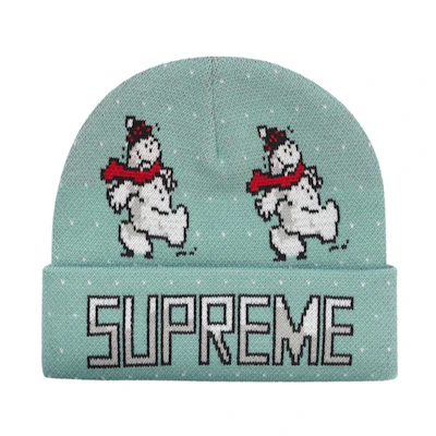 Supreme Snowman Beanie Pale Mint