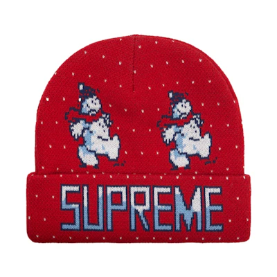 Supreme Snowman Beanie Red