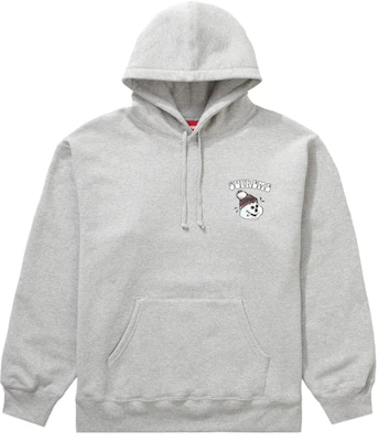 Supreme Snowman Hoodie Abu-Abu Heather Order Supreme Snowman Hoodie Abu-Abu Heather