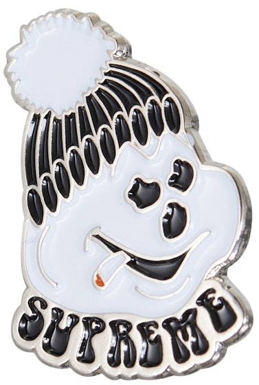supreme-snowman-pin-black