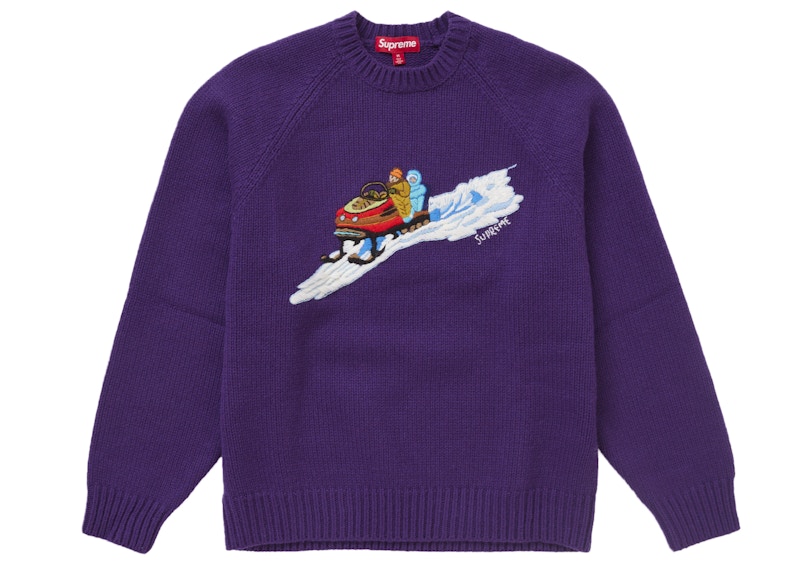 Buy シュプリーム スノーモービル セーター パープル