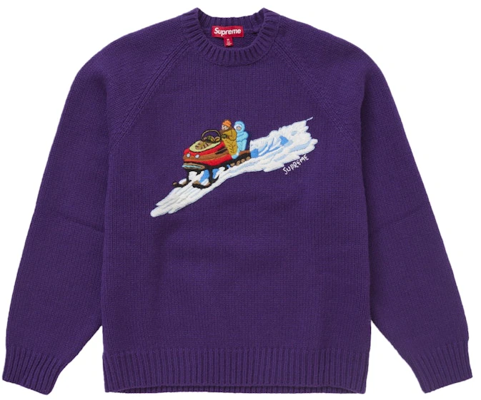 supreme-snowmobile-sweater-purple