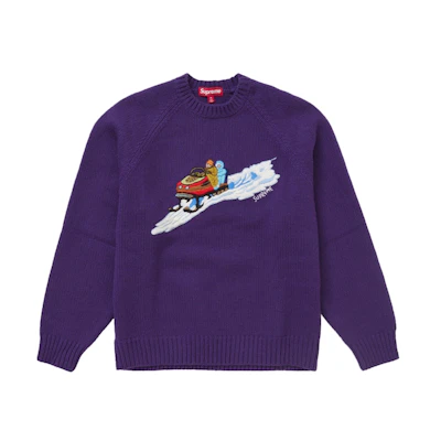 Supreme Snowmobile Sweater Purple