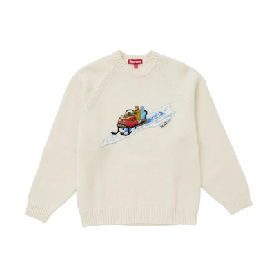 Supreme Snowmobile Sweater White