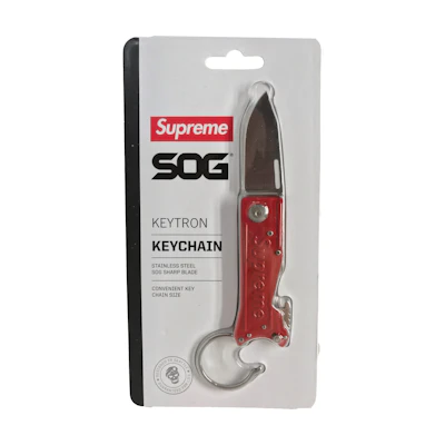 Supreme SOG KeyTron Folding Knife Red