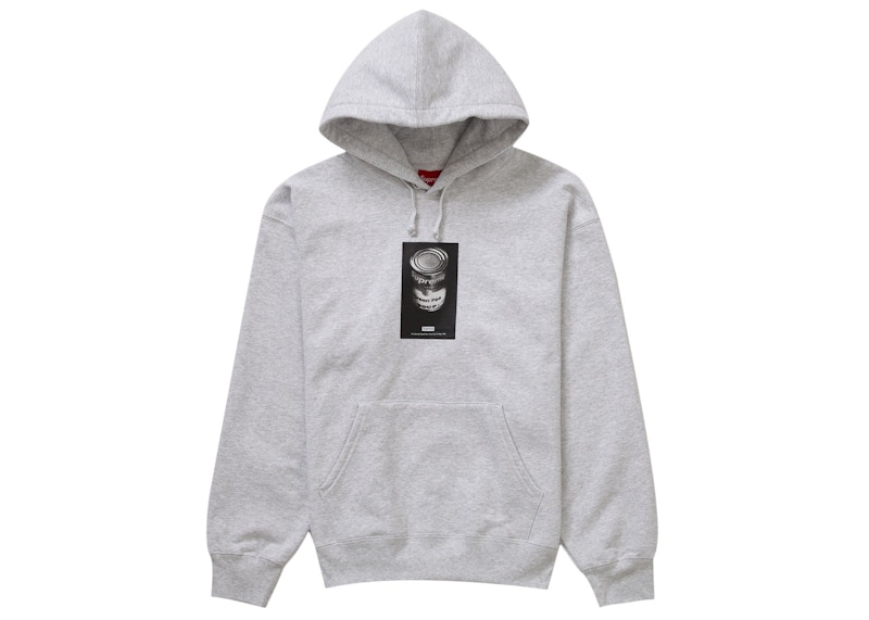Supreme Soup Can Hooded Sweatshirt Ash Heather