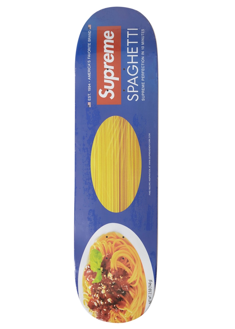 Supreme Spaghetti Skateboard Deck Blue