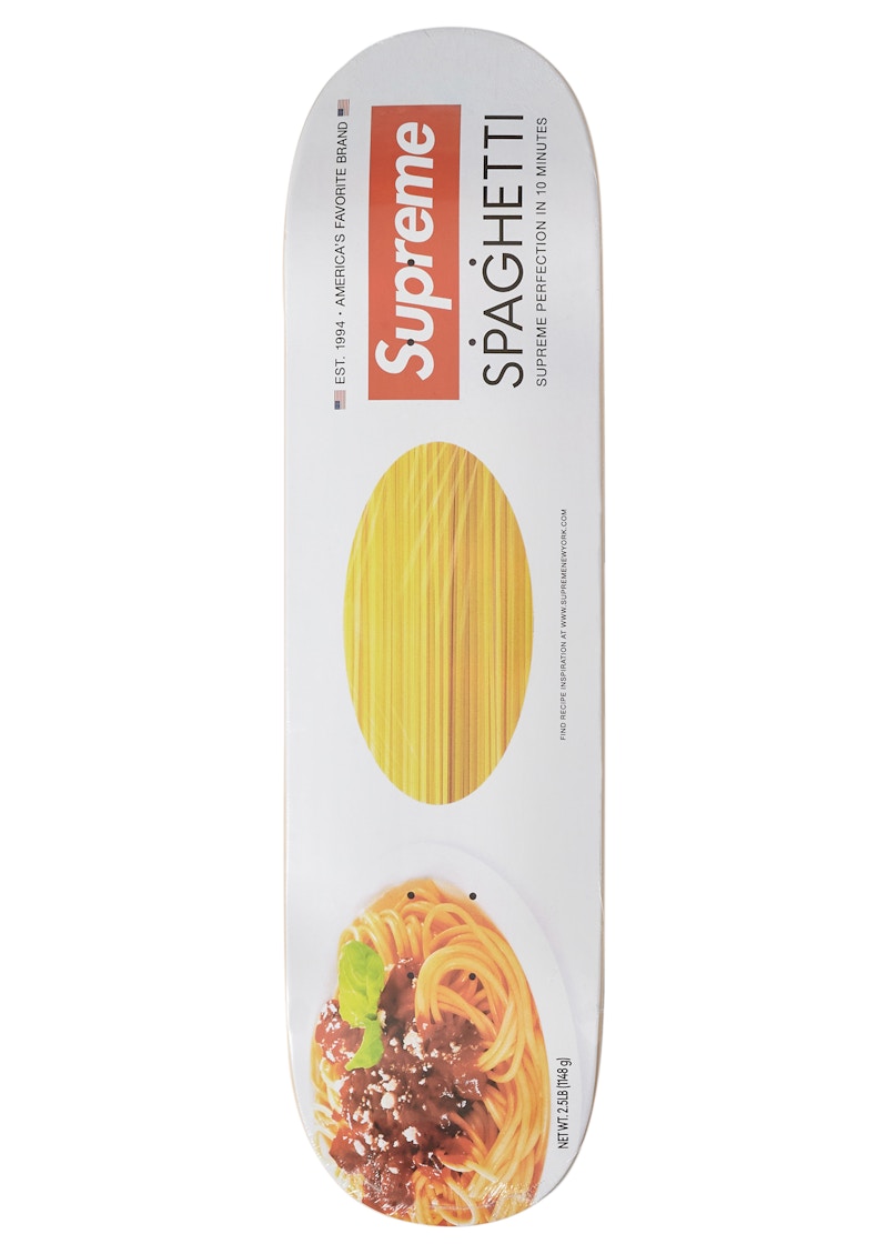 Supreme Spaghetti Skateboard Deck White