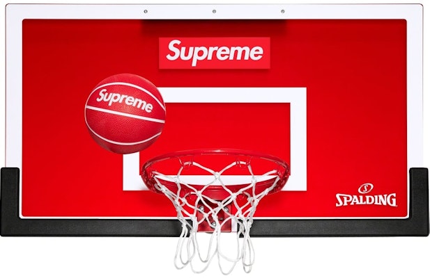 Supreme SPALDING® Mini Basketball Hoop Polycarbonate Unisex SUP-FW23-10 Purchase Supreme SPALDING® Mini Basketball Hoop Polycarbonate Unisex SUP-FW23-10