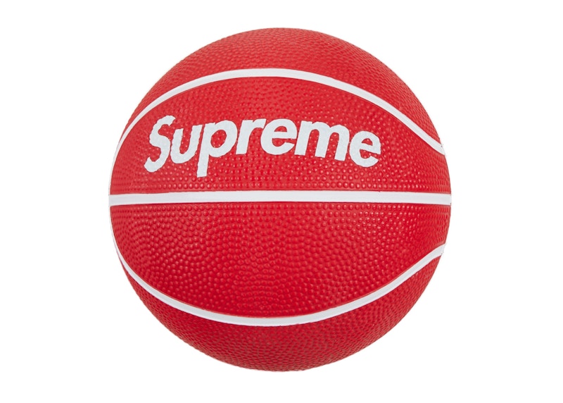 Lookbook Supreme Spalding Gelanggang Mini Bola Keranjang Merah
