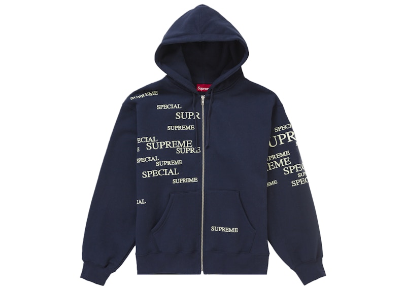Supreme Special Zip Up Hooded Sweatshirt Navy