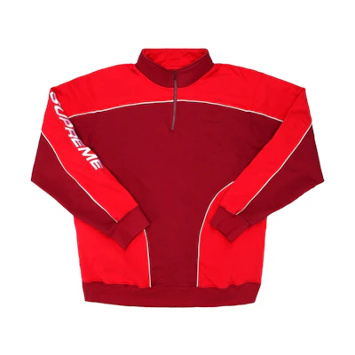 Supreme Speedway Half Zip Sweatshirt Cardinal