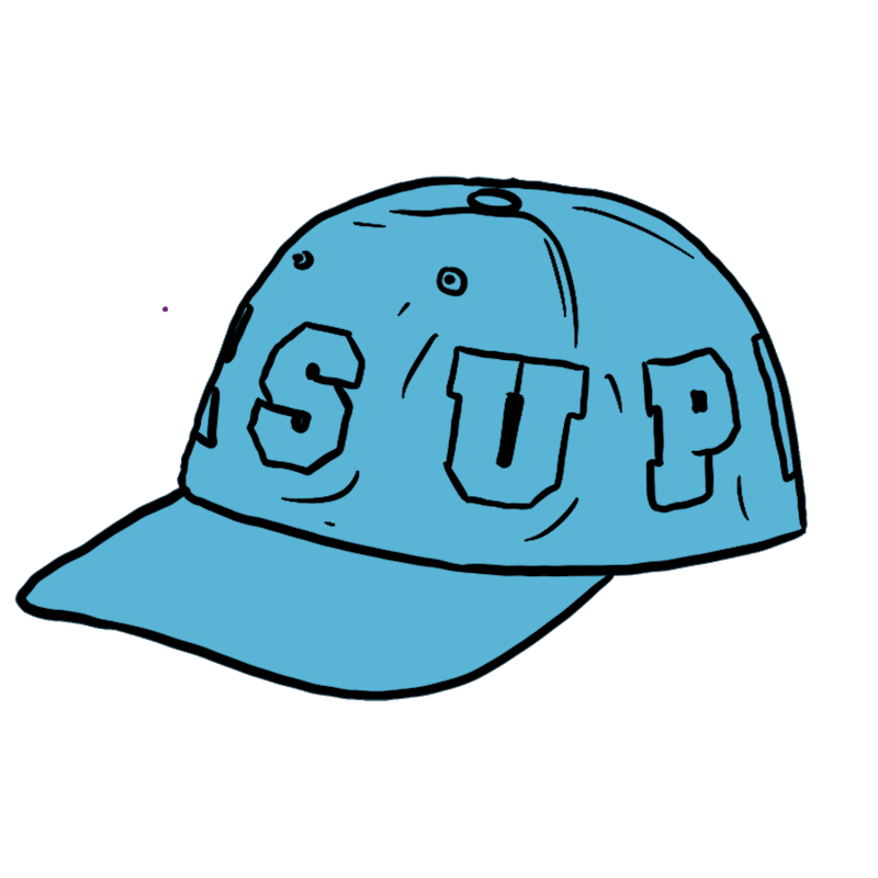 Buy Supreme 字樣 6片式 淺藍帽