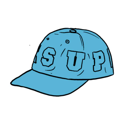 Supreme Spellout 6-Panel Light Blue