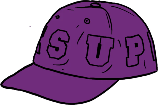 Supreme Spellout 6-Panel Purple Buy Supreme Spellout 6-Panel Purple