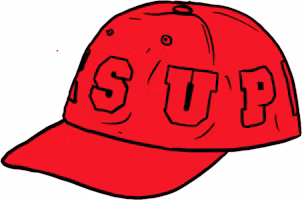 Supreme Spellout 6-Panel Red Supreme Spellout 6-Panel Red