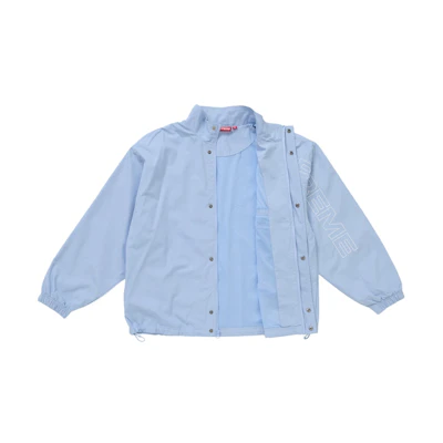 Supreme Spellout Embroidered Ripstop Track Jacket Light Blue