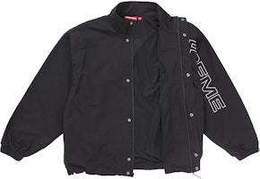 Supreme Spellout Embroidered Ripstop Track Jacket Black Supreme Spellout Embroidered Ripstop Track Jacket Black