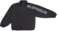 Order Supreme 字母刺繡防撕裂運動外套 黑色