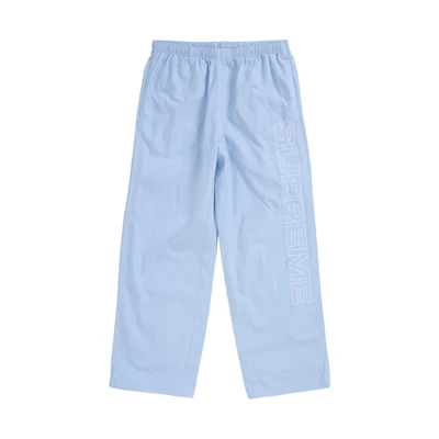 Supreme Spellout Embroidered Ripstop Track Pant Blue