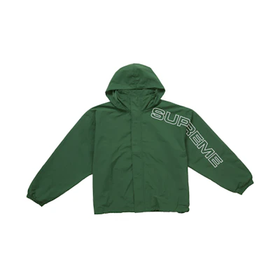 Supreme Spellout Embroidered Track Jacket (FW24) Dark Green
