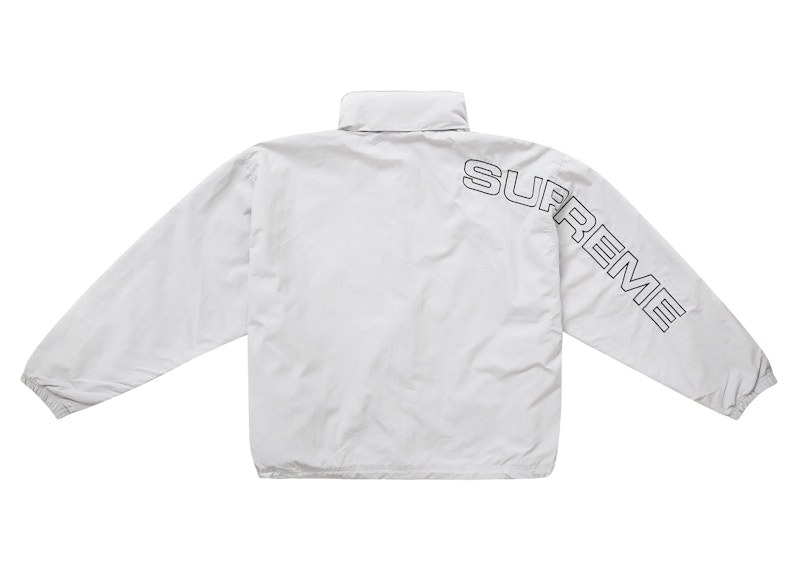 Shop Supreme 字母刺绣运动夹克 (FW24) 灰色