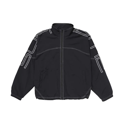 Supreme Spellout Embroidered Track Jacket (SS25) Black