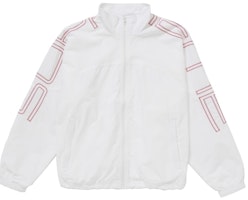 Supreme Spellout Embroidered Track Jacket (SS25) White Supreme Spellout Embroidered Track Jacket (SS25) White