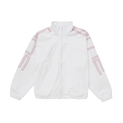Supreme Spellout Embroidered Track Jacket (SS25) White