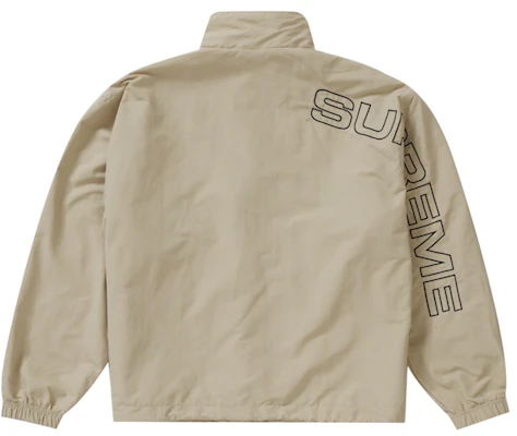 Supreme Spellout Embroidered Track Jacket Sand Lookbook Supreme Spellout Embroidered Track Jacket Sand