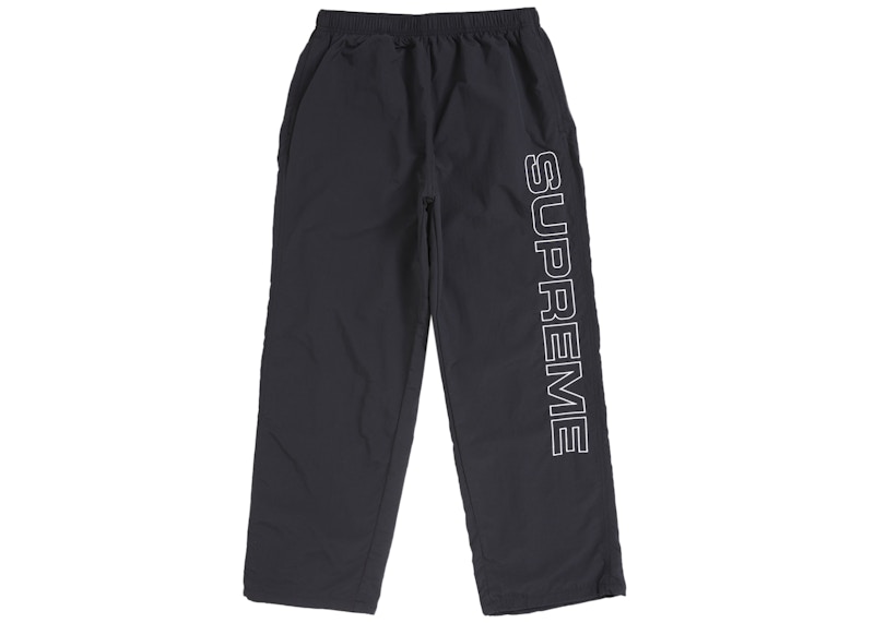 Supreme Spellout Embroidered Track Pant (FW24) Black