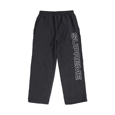 Supreme Spellout Embroidered Track Pant (FW24) Black