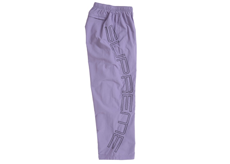 Order Supreme Spellout Seluar Track Sulaman (SS25) Ungu Pudar