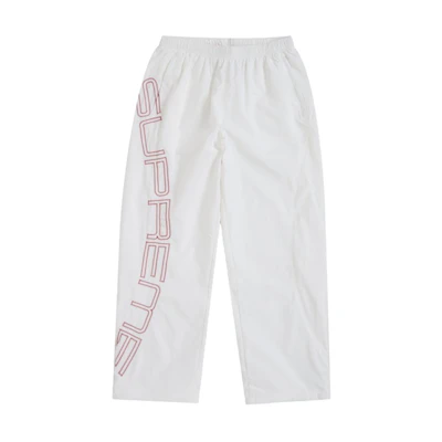 Supreme Spellout Embroidered Track Pant (SS25) Ivory