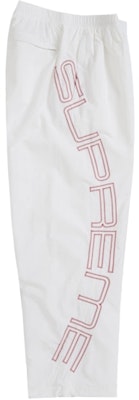Supreme Spellout Embroidered Track Pant (SS25) Warna Gading. Order Supreme Spellout Embroidered Track Pant (SS25) Warna Gading.