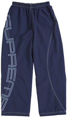 シュプリーム スペルアウト 刺繍 トラックパンツ (SS25) ネイビー Buy シュプリーム スペルアウト 刺繍 トラックパンツ (SS25) ネイビー