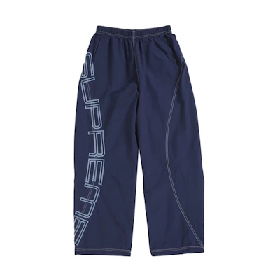 Supreme Spellout Embroidered Track Pant (SS25) Navy