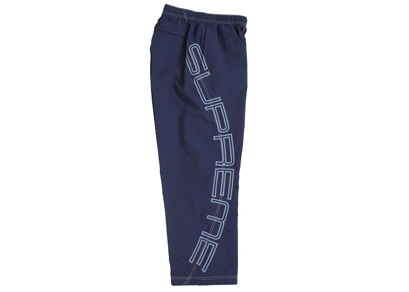 Order シュプリーム スペルアウト 刺繍 トラックパンツ (SS25) ネイビー