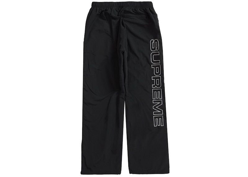Supreme Spellout Embroidered Track Pant Black 圖 2